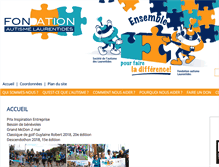 Tablet Screenshot of fondationautismelaurentides.org